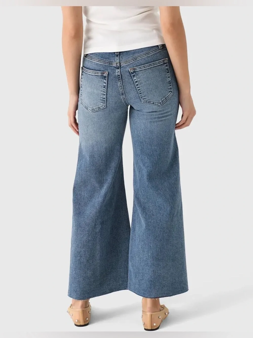 FRAME Le Palazzo Crop Wide Leg Jeans Size 32